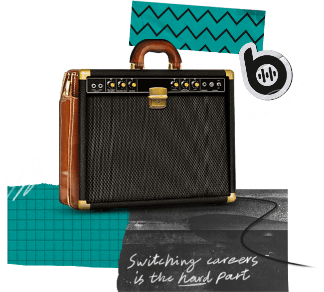 Musicians creating music with Bandbeat